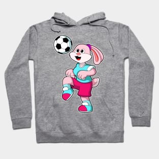 Rabbit at Sports with Soccer Hoodie